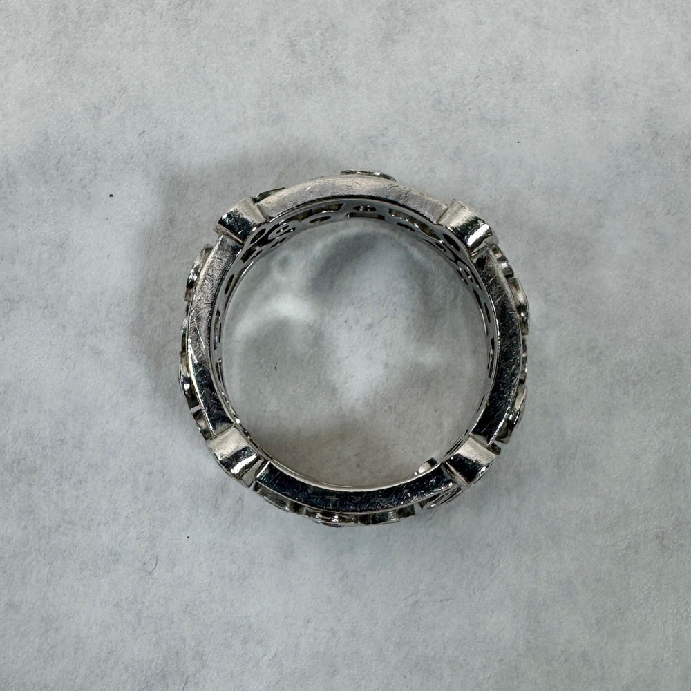 TIFFANY & CO Diamond Platinum Bubble Ring - Sz 6 - Picture 9 of 13